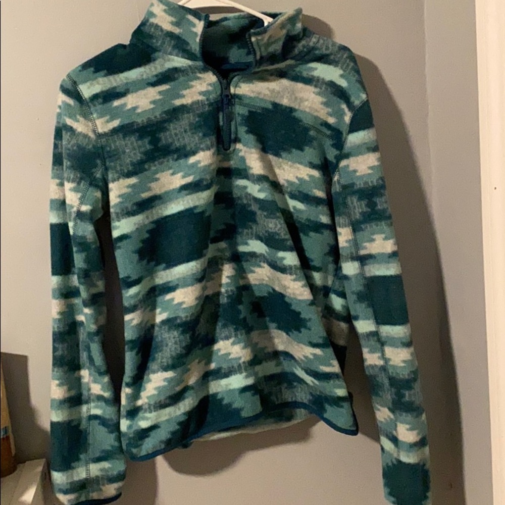 Fuzzy quarter zip